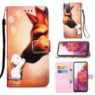 For Samsung Galaxy S20 FE 5G 3D Painting Horizontal Flip Leather Case with Holder & Card Slot & Lanyard(Hound) - 1