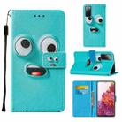 For Samsung Galaxy S20 FE 5G Colored Drawing Pattern Horizontal Flip Leather Case with Holder & Card Slot & Lanyard(Big Eye Monster) - 1