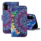 For Samsung Galaxy S20 FE 3D Painting Pattern Coloured Drawing Horizontal Flip PU Leather Case with Holder & Card Slots & Wallet(Oil Painting Mandala) - 1