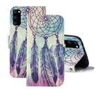 For Samsung Galaxy S20 FE 3D Painting Pattern Coloured Drawing Horizontal Flip PU Leather Case with Holder & Card Slots & Wallet(Feather Wind Chimes) - 1