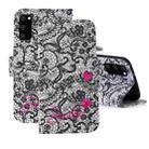 For Samsung Galaxy S20 FE 3D Painting Pattern Coloured Drawing Horizontal Flip PU Leather Case with Holder & Card Slots & Wallet(Lace Flower) - 1