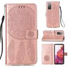 For Samsung Galaxy S20 FE 5G Dream Catcher Printing Horizontal Flip Leather Case with Holder & Card Slots & Wallet & Lanyard(Rose Gold) - 1