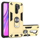For Xiaomi Redmi 9 Armour Series PC + TPU Protective Case with Ring Holder(Gold) - 1