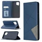 For Samsung Galaxy A42 5G Rhombus Texture Horizontal Flip Magnetic Leather Case with Holder & Card Slots & Wallet(Blue) - 1