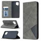 For Samsung Galaxy A42 5G Rhombus Texture Horizontal Flip Magnetic Leather Case with Holder & Card Slots & Wallet(Grey) - 1