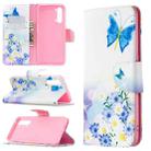 For OPPO Find X2 Lite Colored Drawing Pattern Horizontal Flip Leather Case with Holder & Card Slots & Wallet(Butterfly Love) - 1