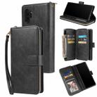 For Samsung Galaxy Note10+ Zipper Wallet Bag Horizontal Flip PU Leather Case with Holder & 9 Card Slots & Wallet & Lanyard & Photo Frame(Black) - 1