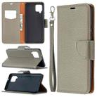 For Samsung Galaxy A42 5G Litchi Texture Pure Color Horizontal Flip PU Leather Case with Holder & Card Slots & Wallet & Lanyard(Grey) - 1