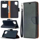 For Samsung Galaxy A42 5G Litchi Texture Pure Color Horizontal Flip PU Leather Case with Holder & Card Slots & Wallet & Lanyard(Black) - 1
