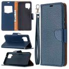 For Samsung Galaxy A42 5G Litchi Texture Pure Color Horizontal Flip PU Leather Case with Holder & Card Slots & Wallet & Lanyard(Blue) - 1