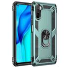 For Huawei Mate 40 Lite / Maimang 9 Shockproof TPU + PC Protective Case with 360 Degree Rotating Holder(Green) - 1