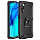 For Huawei Mate 40 Lite / Maimang 9 Shockproof TPU + PC Protective Case with 360 Degree Rotating Holder(Black) - 1