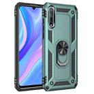 For Huawei Y8p Shockproof TPU + PC Protective Case with 360 Degree Rotating Holder(Green) - 1