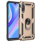 For Huawei Y8p Shockproof TPU + PC Protective Case with 360 Degree Rotating Holder(Gold) - 1