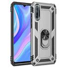 For Huawei Y8p Shockproof TPU + PC Protective Case with 360 Degree Rotating Holder(Silver) - 1