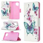 For Samsung Galaxy A42 5G Colored Drawing Pattern Horizontal Flip Leather Case with Holder & Card Slots & Wallet(Two Butterflies) - 1