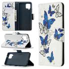 For Samsung Galaxy A42 5G Colored Drawing Pattern Horizontal Flip Leather Case with Holder & Card Slots & Wallet(Butterfly Swarm) - 1