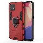 For OPPO Reno4 SE PC + TPU Shockproof Protective Case with Magnetic Ring Holder(Red) - 1