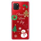 For Samsung Galaxy A81 / Note 10 Lite Christmas Series Clear TPU Protective Case(Simple Snowman) - 1