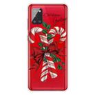 For Samsung Galaxy A31 Christmas Series Clear TPU Protective Case(Big Crutch) - 1