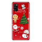 For Samsung Galaxy A41 Christmas Series Clear TPU Protective Case(4 Cartoons) - 1