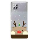 For Samsung Galaxy A42 Christmas Series Clear TPU Protective Case(Fat Deer) - 1
