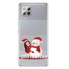 For Samsung Galaxy A42 Christmas Series Clear TPU Protective Case(Girl Snowman) - 1