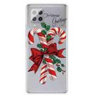 For Samsung Galaxy A42 Christmas Series Clear TPU Protective Case(Big Crutch) - 1