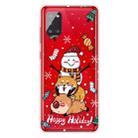For Samsung Galaxy A51 Christmas Series Clear TPU Protective Case(Stacked Doll) - 1