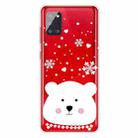 For Samsung Galaxy A71 Christmas Series Clear TPU Protective Case(Chubby White Bear) - 1