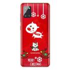 For Samsung Galaxy A71 5G Christmas Series Clear TPU Protective Case(Trojan Bear Deer) - 1