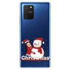 For Samsung Galaxy A91 / S10 Lite / M80s Christmas Series Clear TPU Protective Case(Girl Snowman) - 1