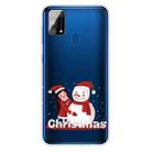 For Samsung Galaxy M31 Christmas Series Clear TPU Protective Case(Girl Snowman) - 1