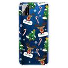 For Samsung Galaxy M31 Christmas Series Clear TPU Protective Case(Cane Deer) - 1