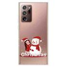 For Samsung Galaxy Note20 Ultra Christmas Series Clear TPU Protective Case(Girl Snowman) - 1