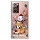 For Samsung Galaxy Note20 Ultra Christmas Series Clear TPU Protective Case(Stacked Doll) - 1