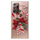 For Samsung Galaxy Note20 Ultra Christmas Series Clear TPU Protective Case(Big Crutch) - 1