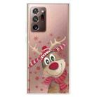 For Samsung Galaxy Note20 Ultra Christmas Series Clear TPU Protective Case(Smiley Deer) - 1