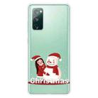 For Samsung Galaxy S20 FE Christmas Series Clear TPU Protective Case(Girl Snowman) - 1