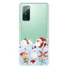 For Samsung Galaxy S20 FE Christmas Series Clear TPU Protective Case(Snow Entertainment) - 1