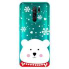 For Xiaomi Redmi 9 Christmas Series Transparent TPU Protective Case(Chubby White Bear) - 1