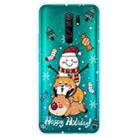For Xiaomi Redmi 9 Christmas Series Transparent TPU Protective Case(Stacked Doll) - 1