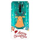 For Xiaomi Redmi 9 Christmas Series Transparent TPU Protective Case(Christmas Ugly Deer) - 1