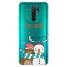 For Xiaomi Redmi 9 Christmas Series Transparent TPU Protective Case(Take Picture Bear Snowman) - 1