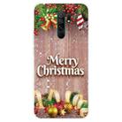 For Xiaomi Redmi 9 Christmas Series Transparent TPU Protective Case(Christmas Balls) - 1