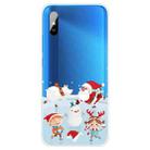 For Xiaomi Redmi 9A Christmas Series Transparent TPU Protective Case(Snow Entertainment) - 1