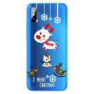 For Xiaomi Redmi 9A Christmas Series Transparent TPU Protective Case(Trojan Bear Deer) - 1