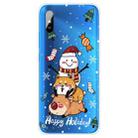 For Xiaomi Redmi 9A Christmas Series Transparent TPU Protective Case(Stacked Doll) - 1