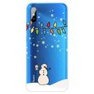 For Xiaomi Redmi 9A Christmas Series Transparent TPU Protective Case(Milk Tea Snowman) - 1