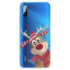 For Xiaomi Redmi 9A Christmas Series Transparent TPU Protective Case(Smiley Deer) - 1